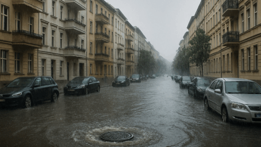 Starkregen in Berlin und Brandenburg