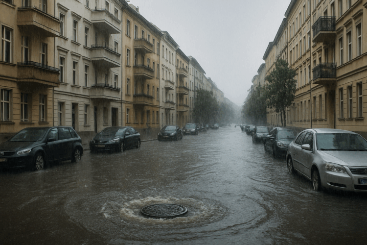 Starkregen in Berlin und Brandenburg